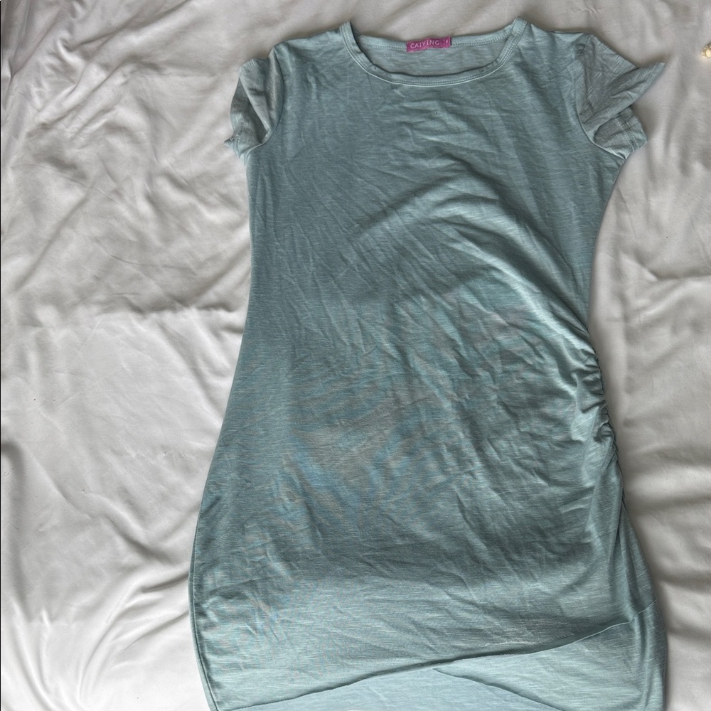 Caiying Light Blue Casual Dress